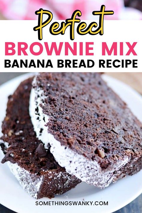 Brownie Mix Desserts, Betty Crocker Brownie Mix, Dessert Bars Recipes Easy, Cake Mix Banana Bread, Brownie Mix Recipes, Homemade Brownie Mix, Banana Bread Brownies, Brownie Mix Cookies, Homemade Brownie