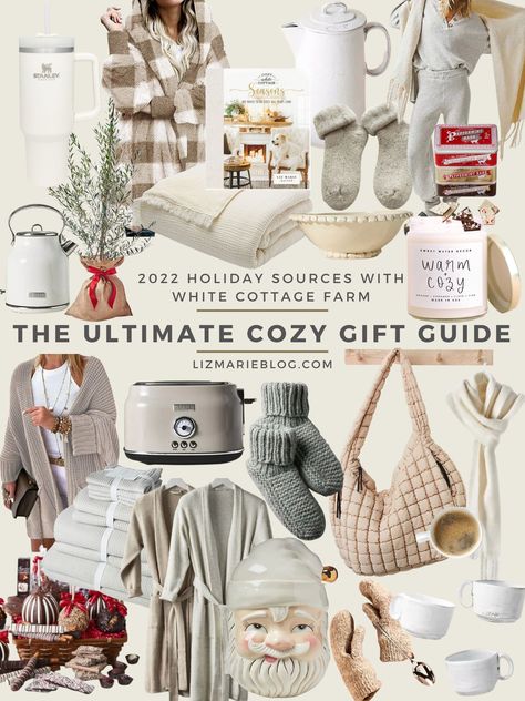 The Ultimate Cozy Gift Guide 2022 - Liz Marie Blog Cozy Gift Ideas, Gift Guide 2022, Cozy Things, Liz Marie, Hygge Christmas, Hygge Gifts, Liz Marie Blog, Cottage Farm, Fuzzy Blanket