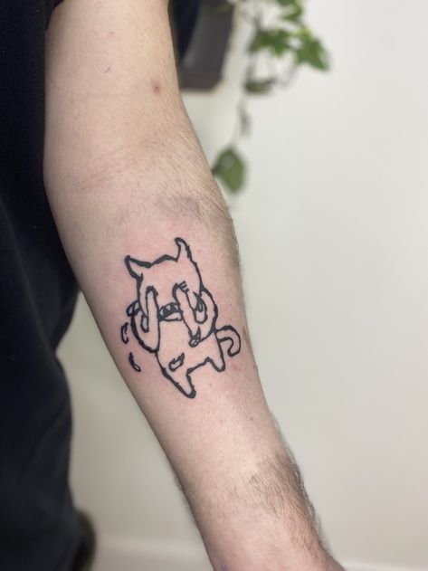 Radiohead Minotaur Tattoo, Radio Head Tattoo, Alex G Tattoo, Radiohead Tattoo, Horrible Tattoos, Master Tattoo, G Tattoo, Red Tattoos, Old Tattoos