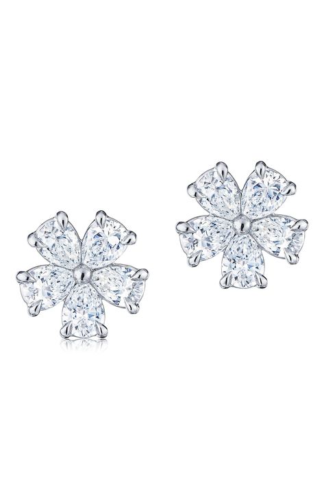 Kwiat Floral Cluster Diamond Stud Earrings available at #Nordstrom Diamond Stud Earrings, Diamond Stud, Diamond Earrings Studs, Diamond Studs, Nordstrom, Stud Earrings, Floral