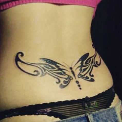 The Tramp Stamp: Sexy or Outdated? Stamp Tattoo, Butterfly Tattoo, Lower Back, Tattoo Designs, Stamp, Tattoos