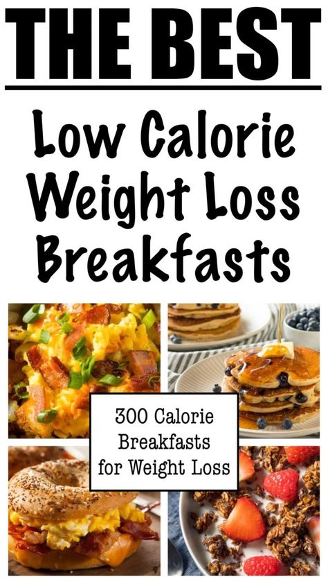 300 Calorie Breakfasts for Weight Loss 300 Calories Breakfast, Low Cal Filling Breakfast, Breakfast Low Calorie Ideas, 350 Calorie Breakfast, 300 Calorie Breakfast, Yogurt Breakfast Bowl, Noom Recipes, 500 Calories Recipes, 300 Calorie Meals