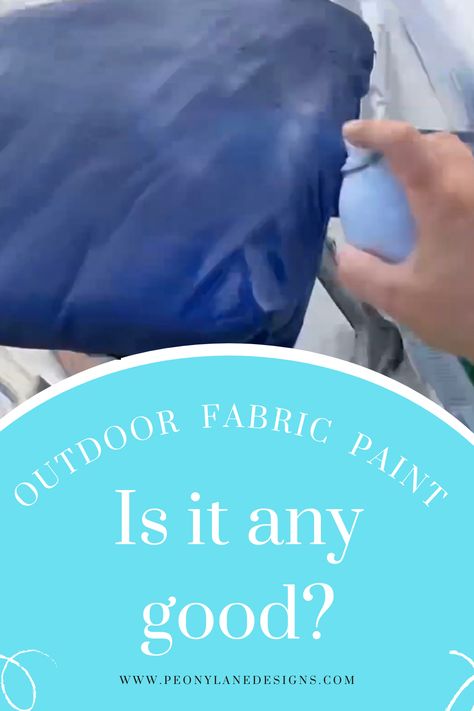 outdoor fabric spray paint Outdoor Fabric Paint, Outdoor Spray Paint, Painted Outdoor Furniture, Best Spray Paint, Fabric Spray Paint, Clean Patio, Fabric Paint Diy, Fabric Painting Techniques, Painted Patio