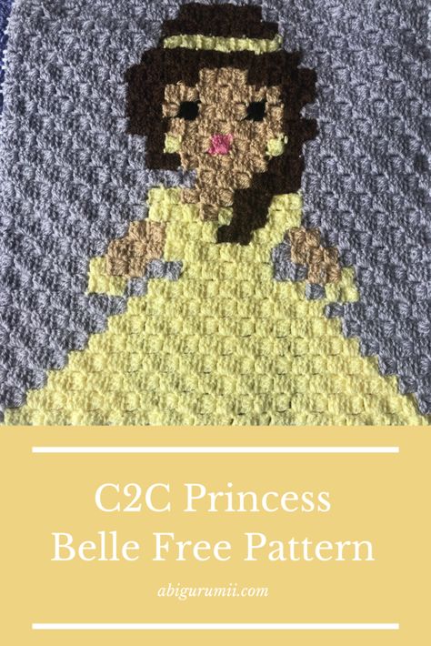 Crochet Princess Blanket, Disney Princess Blanket, Bella Disney, Princess Blankets, Disney Crochet, Disney Blanket, C2c Crochet Blanket, Disney Crochet Patterns, Crochet Graphs