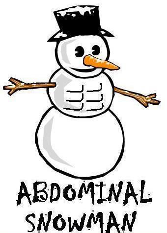 Abdominal Snowman!  Fit Funny! Snowman Jokes, Winter Humor, Christmas Funnies, Funny Snowman, Fitness Humor, Christmas Jokes, Workout Memes, Gym Humor, Holiday Humor