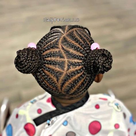 Black Girls Conrows Hairstyle Kids, Pussycat Hairstyles For Kids Braids, Free Hand Hairstyles African Kids, Kids Freehand Hairstyles, Cornrows For Little Black Girls Hair, Cornrow Ponytail Hairstyles For Kids, Cornrows For Kids Black Children Hair, 2 Braided Ponytails For Kids, Two Braided Ponytails For Kids