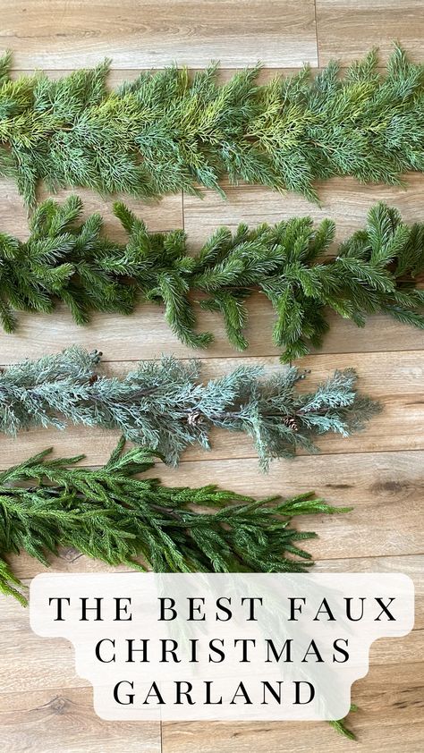 Deck the Halls with the best faux Christmas Garland this year!Reviewing the best garland from amazon. Cedar garland, pine garland, holiday garland, fireplace christmas garland. Balsam Hill Garland, Christmas Cedar Garland, Layered Christmas Garland, Mantle Greenery Christmas, Swag Garland Christmas, Tension Pole Garland, Garland Around Window Christmas, Garland On Beams, Real Garland On Staircase