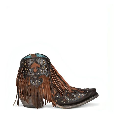 Women's Western Boots – Corral Boot Company LLC Rugged Leather, Handcrafted Boots, Corral Boots, Fringe Booties, Boot Companies, Western Boots Women, Western Booties, Fringe Boots, Tractor Supply