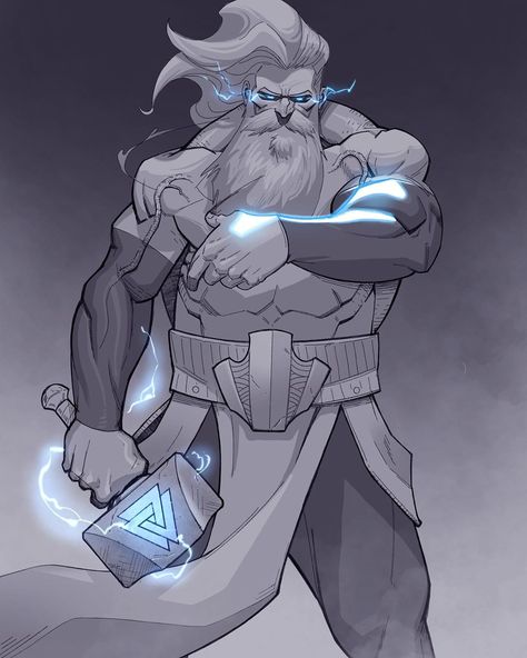 Thor Art, Thor Comic, Heroic Fantasy, Chat With Friends, Mythology Art, Fantasy Concept Art, Character Design Male, Superhero Art, Marvel Art