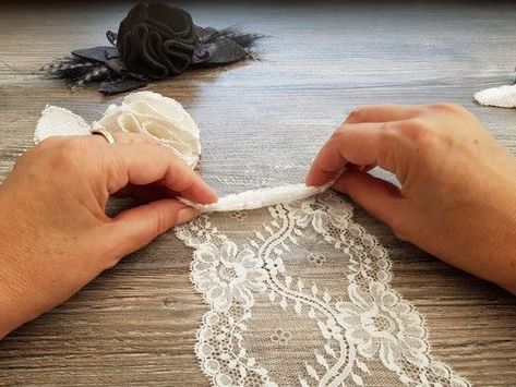 Faire une fleur dans du tissu épais - Confection Tendance Diy Couture, Couture, Art