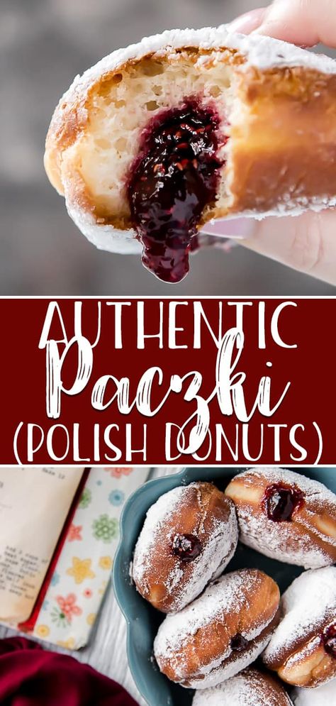 Portuguese Plates, Polish Donut, Polish Desserts, Authentic Mexican Recipes, Salty Snacks, Fat Tuesday, Köstliche Desserts, Polish Recipes, European Food