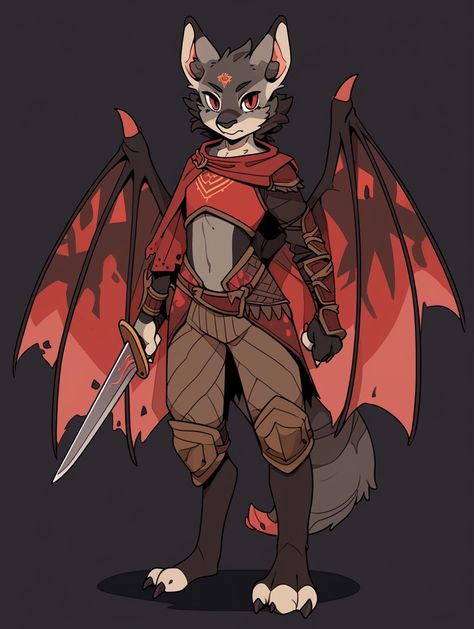 Bat Dnd Character, Morteraphan Art, Root Rpg, Bat Fursona, Bat Character, Anthro Characters, Aliens History, Fantasy City Map, Bat Art