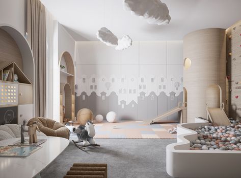 Playing Room on Behance Playing Room, Kids Room Interior, Kids Interior Design, Kids Room Interior Design, Modern Kids Room, Kids Bedroom Designs, Playroom Design, Interior Room, Kids Interior Room