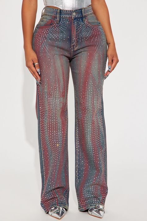 Bedazzled Jeans, Cute Online Clothing Stores, Cute Clothing Stores, Shoes Outfit Fashion, Fashion Nova Outfits, Swag Outfits For Girls, Embellished Jeans, Cute Simple Outfits, Teenage Fashion Outfits