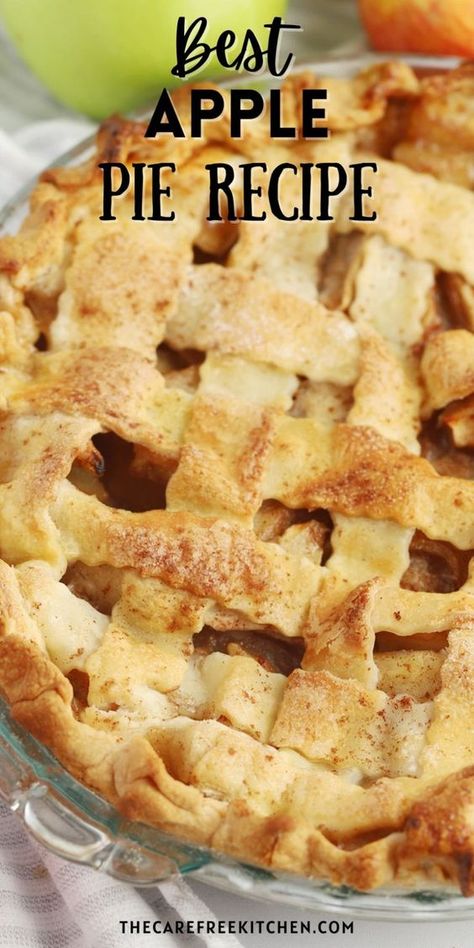 This classic homemade Apple Pie is filled to the brim with juicy, buttery cinnamon-spiced apples all baked into a tender, flaky pie crust. Follow these step-by-step instructions and you will be making everyone’s favorite Apple Pie from scratch in no time. Homemade Apple Pie Recipe, Apple Pie Crust, Apple Pie From Scratch, Apple Pie Recipe Homemade, Pie From Scratch, Apple Pie Filling Recipes, Apple Pie Recipe Easy, Cinnamon Apple Pie, Spring Recipes Dessert