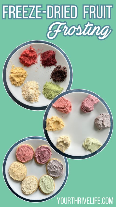 How to Make Frosting from Freeze-Dried Fruits Freeze Dried Fruit Recipe, How To Make Dried Fruit, Rehydrating Freeze Dried Food, Diy Freeze Dried Yogurt Melts, Freeze Dried Desserts, Freeze Dried Recipes, Freeze Drier, Freeze Dried Flowers, Make Frosting