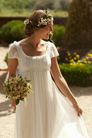 Romantic Costume, Regency Wedding, Empire Waist Wedding Dress, Lovely Bride, Brides Wedding Dress, Vestidos Vintage, Online Wedding, Dress Gown, Wedding Dress Inspiration