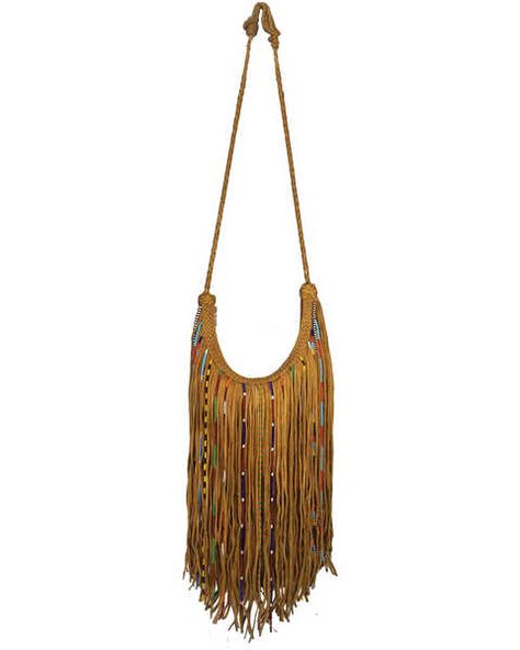 Kobler Leather Womens Tan Gypsy Crossbody Bag, Tan Boho Leather Purse, Leathercraft Ideas, Boho Hippie Fashion, Black Rucksack, Ceramic Pendant Light, Fringe Handbags, Felt Cowboy Hats, Gatsby Dress, Western Purses