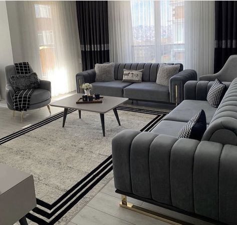 Luxury Sofa Design, Classy Living Room, Easy Room Decor, Corner Sofa Design, Latest Living Room Designs, Apartment Living Room Design, Living Room Sofa Design, Elegant Color, Home Design Living Room