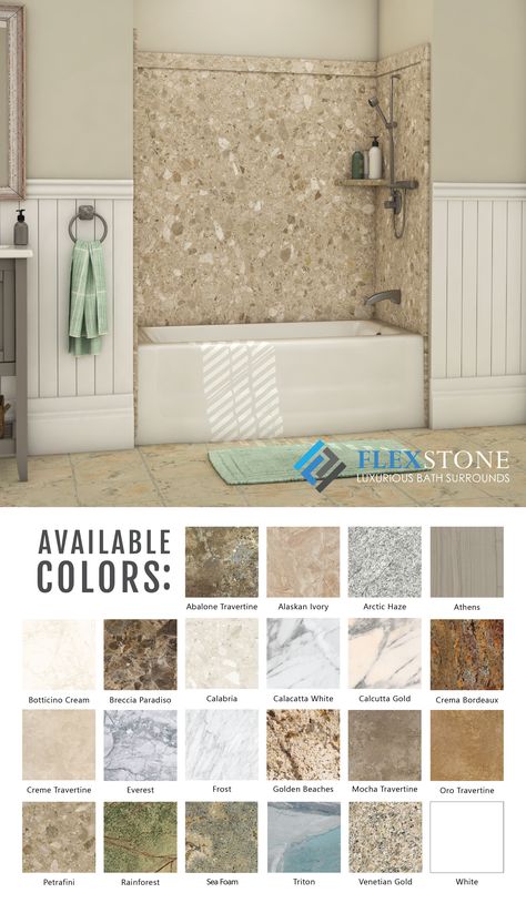 Shower Marble Wall, Bathtub Tile Surround Shower Walls, Bathtub Walls Surround, Cultured Marble Shower Walls Colors, Cultured Granite Shower Walls, Stone Resin Shower Walls, Faux Stone Shower Walls, Faux Shower Tile Panels, Marble Look Shower Walls