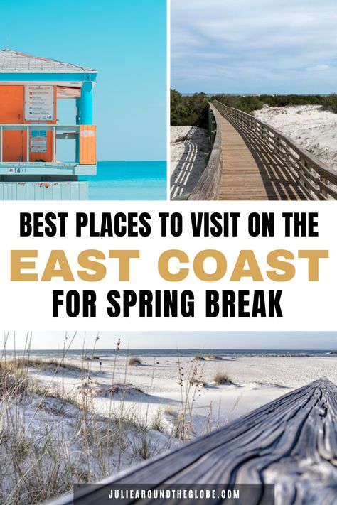 Plan the perfect family Spring Break with these top East Coast travel destinations! Discover the best East Coast beaches, scenic mountain getaways, and family-friendly attractions. From New England to sunny beach towns, find your ideal vacation spot. Spring Break Trips For Families, Spring Break Vacation Ideas, Spring Break Destinations Families, East Coast Travel Destinations, Best East Coast Beaches, East Coast Vacation Ideas, Affordable Beach Vacations, Best Spring Break Destinations, East Coast Vacation