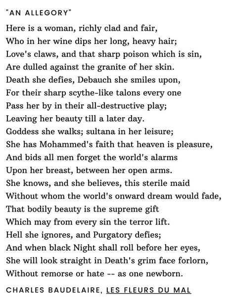 Charles Baudelaire, Open Arms, Her Smile, Poetry