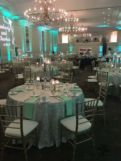 Light Teal Quinceanera Theme, Jazmine Quinceanera Theme, Mint Green Sweet 16 Decorations, Light Green Quince Theme, Sweet Sixteen Party Ideas Green, Sweet 16 Decorations Green, Mint Green Quinceanera Theme, Teal Quinceanera Theme, Sweet 16 Party Ideas Green