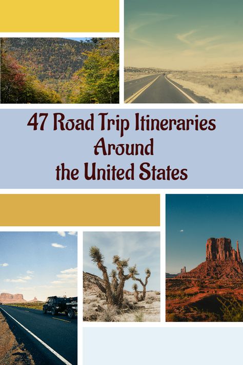 Hit the highlights of the United States with this guide to the best US road trips. #USRoadTrip #bestUSRoadTrips Road Trip Safety, Best Road Trip Snacks, Midwest Road Trip, New England Road Trip, Road Trip Planner, Arizona Road Trip, East Coast Road Trip, Canada Travel Guide, Road Trip Packing