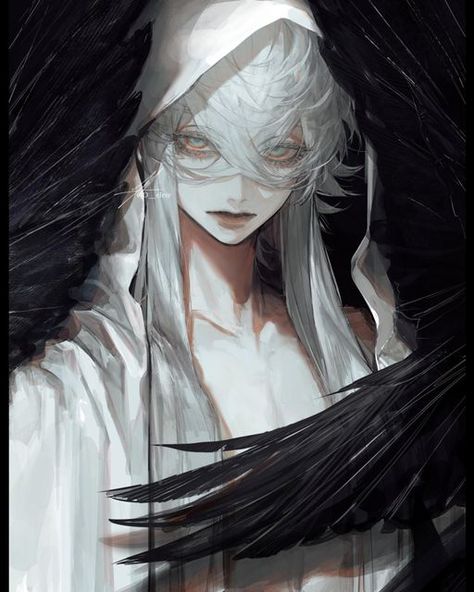 Male Angel, Angel Drawing, Arte Inspo, Ethereal Art, Character Design References, White Hair, Fantasy Character Design, Pretty Art, 그림 그리기