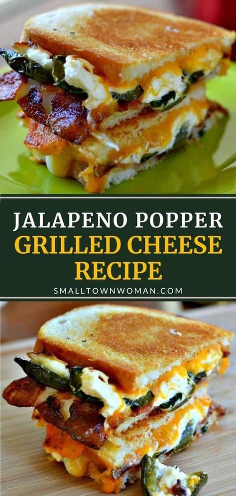 Popper Grilled Cheese, Jalapeno Popper Grilled Cheese, Jalapeno Popper, Grilled Cheese Recipes, Monterey Jack, Best Comfort Food, Monterey Jack Cheese, Cheese Sandwich, Grilled Cheese Sandwich