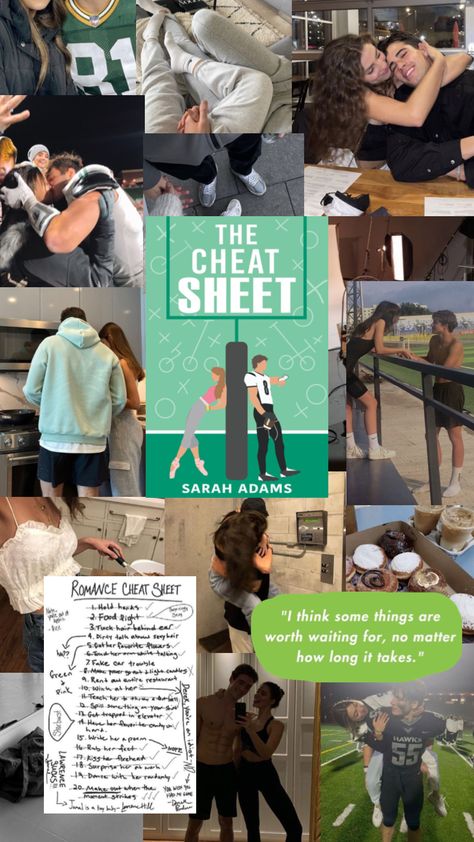 The cheat sheet by Sarah Adams #books #bookshuffles College Romance Books, Clean Romance Books, The Cheat Sheet, Sports Romance Books, Sarah Adams, Romcom Books, Fiction Books Worth Reading, Romantic Book Quotes, Recommended Books To Read