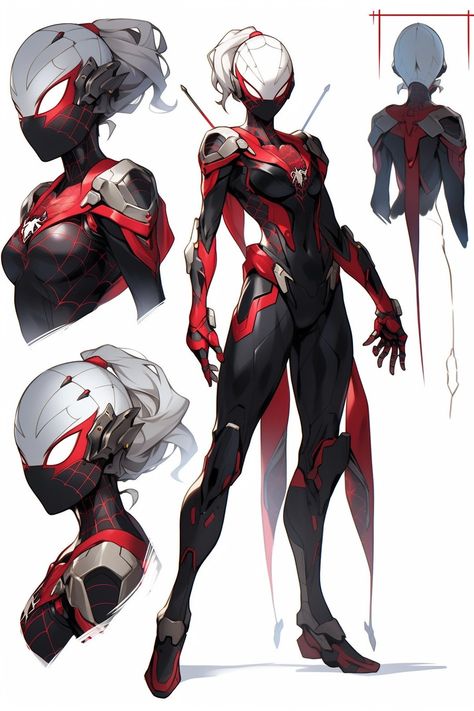 Black Widow spider-man Black Widow Character Design, Cyberpunk Spidersona, Spider Man Female, Spider Verse Oc, Spider Man Oc, Spider Armor, Spider Man Design, Spiderman Characters, Image Spiderman