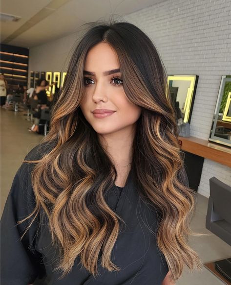 Winter Hair Color 25 Ideas for Brunettes: Top Trends for a Stunning Look Brunette Winter Hair 2024, Money Piece Brunette, Winter 2024 Hair Trends, Balyage Long Hair Brunettes, Balayage Hair Brunette, Balyage Long Hair, Espresso Hair Color, Bangs And Layers, Winter Hair Color Ideas