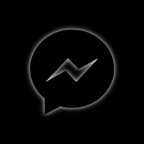 Black Icons Messenger, Facebook Dark Icon, Facebook Icon Aesthetic Black, Messenger Icon Aesthetic Black, Dark Facebook Icon, Messenger Black Icon, Facebook Icons Aesthetic, Messenger Logo Black, Messenger Logo Aesthetic