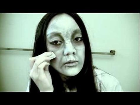 The Ring Inspired Makeup Tutorial. Looks awesome! Wanna do this for Halloween! White Gold Engagement Rings Unique, Morganite Engagement Ring Oval, Horror Makeup, Theatrical Makeup, Gold Starburst, Amethyst Ring Engagement, Inspired Makeup, Costume Makeup, Vintage Bridal