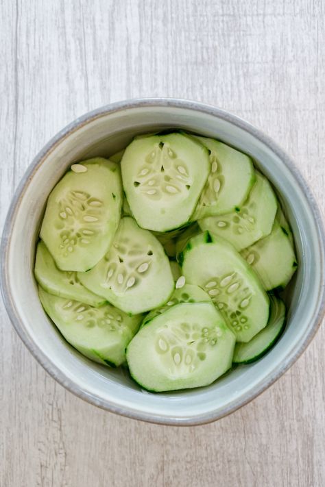 Easy Japanese Quick Pickled Cucumber (Sunomono) - Mochi Mommy Cucumber Quick Pickles, Quick Japanese Pickles, Japanese Pickled Cucumbers Recipe, Japanese Pickles Cucumbers, Japanese Marinated Cucumbers, Asian Quick Pickled Cucumbers, Quick Pickled Cucumber Salad, Simple Pickled Cucumbers, Vietnamese Pickled Cucumber