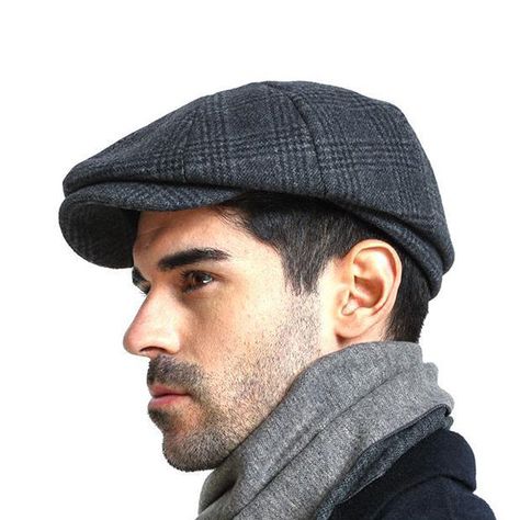 Fits For Winter, Kinds Of Haircut, Gatsby Hat, Flat Cap Men, Ivy Hat, Beret Cap, Newsboy Hat, Stylish Suit, Vintage Flats