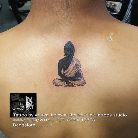 Small Buddha Tattoo, Black Buddha, Buddhist Tattoo, Buddha Tattoo Design, Polynesian Tattoos, Key Tattoos, Buddha Tattoos, Buddha Tattoo, Geometric Tattoos