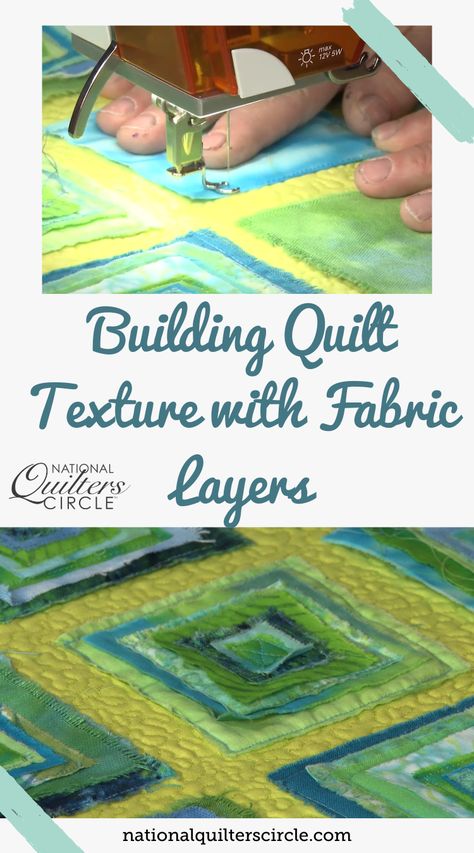 If you’ve been quilting for a while and are looking to try something new, or are just looking for an alternative to piecing, Heather Thomas has the technique for you. Learn how to add quilt texture by layering and stitching raw edge fabric pieces in various sizes. Raw Edge Quilting, Raw Edge Quilt Patterns, Raw Edge Quilt, Ragged Edge Quilt, Quilt As You Go Layer Cake, Layered Mesh Fabric In Strips, Quilt Texture, Mountain Quilt, Layer Cake Fabric