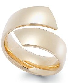 Bypass Ring in 14k Gold, Made in Italy Stretch Ring, Gold Rings Jewelry, Bypass Ring, Gold Diamond Earrings, Jewelry Repair, 14k Gold Ring, Jewelry Ring, Jewelry Lover, Gold Wedding