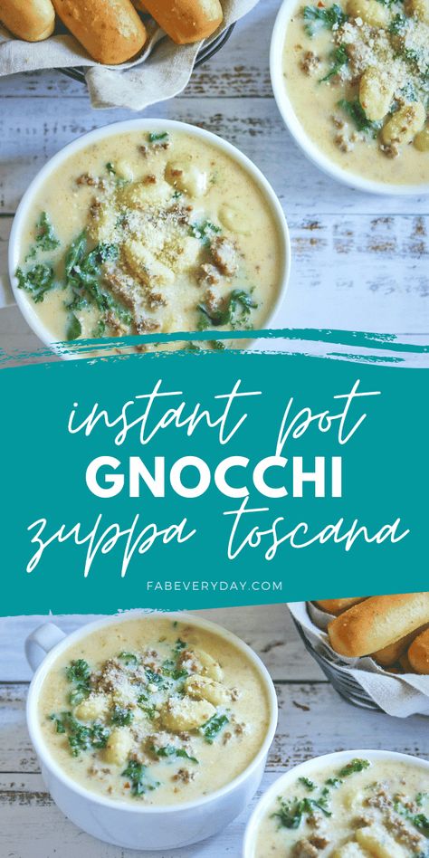 Instant Pot Sausage Soup, Instant Pot Gnocchi Recipes, Instapot Gnocchi, Instapot Gnocchi Soup Recipes, Pressure Cooker Gnocchi Soup, Instapot Chicken And Gnocchi Soup, Instant Pot Gnocchi, Instant Pot Sausage Gnocchi Soup, Gnocchi Soup Instant Pot