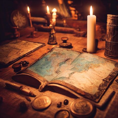 Map Aesthetic, Pirate Core, Ship Cabin, Writer Aesthetic, Pirate Map, Maps Aesthetic, Pirates Gold, Inktober 2024, Book Story