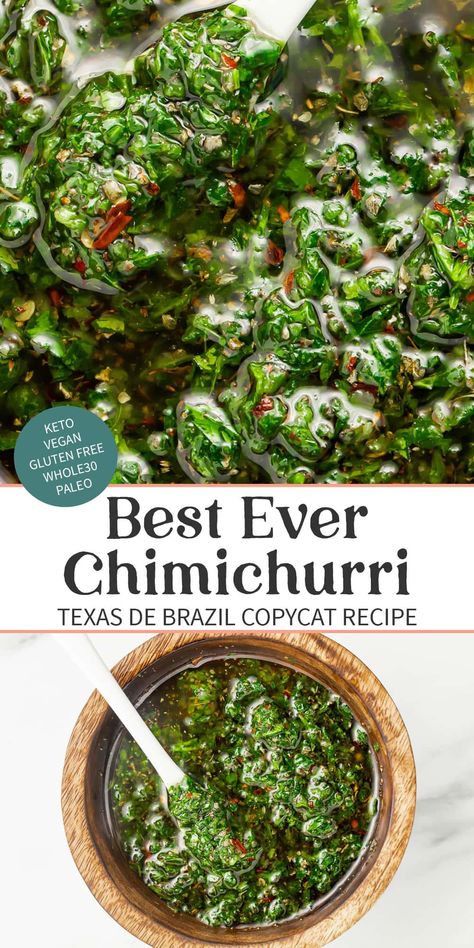 Chimichurri Salsa, Argentinian Chimichurri, Cilantro Chimichurri, Chimichurri Steak, Chimichurri Sauce Recipe, Sauces Recipes, Chimichurri Recipe, Marinade Sauce, Chimichurri Sauce