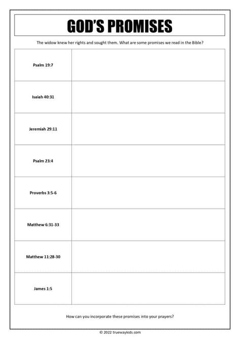 Check out this great worksheet on God's promises from the Bible. It's perfect for a teen Bible study or youth group. This worksheet is a great way for teens to look up God's promises in the Bible. It's perfect for a Bible study or for personal study at home. There are also links to resources for further study. This is a great way to get teens involved in Bible study and help them learn more about their faith. Bible Worksheets For Adults, Bible Verse Worksheet, Bible Study For Middle Schoolers, Bible Apps For Teens, Bible Study Kids Activities, Youth Bible Study Lessons Free Printable, Bible Study Activities For Kids, Bible Worksheets For Women, Bible Study Activities For Youth