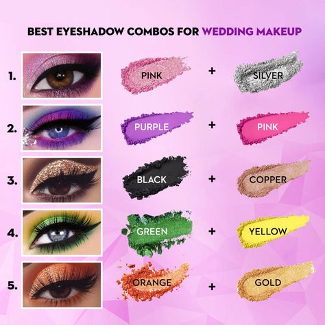 Eyeshadow Color Combinations, Eyebrow Makeup Tutorial, Wedding Makeup Tutorial, Makeup Order, Beginners Eye Makeup, Simple Makeup Tips, Eye Makeup Techniques, Eye Makeup Styles, Makeup Artist Tips