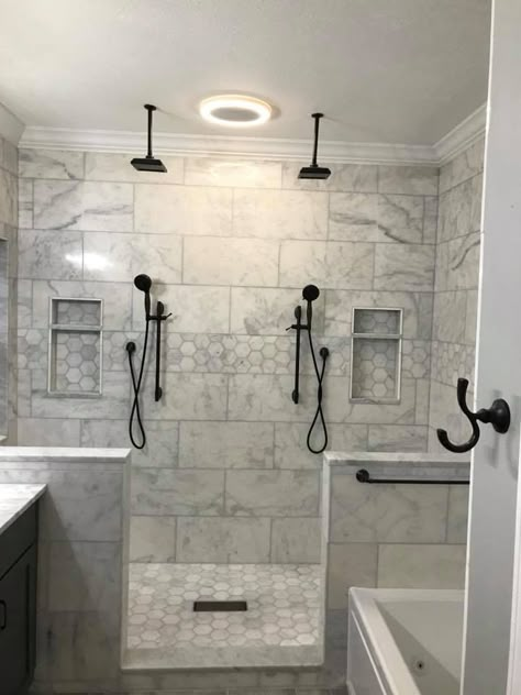 Master bathroom Master Shower, Bad Inspiration, Bathroom Remodel Designs, Bathroom Remodel Shower, Dream Bathrooms, Bathroom Layout, Shower Remodel, Bathroom Remodel Master, House Bathroom