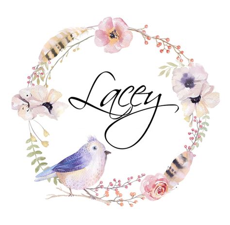 Lacey Name, Girl Names, Floral Wreath, Floral