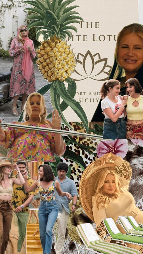 dream vacation #whitelotus #jennifercoolidge White Lotus Themed Party, White Lotus Italy, White Lotus Party, Jennifer Coolidge The White Lotus, Palm Springs Bach, Jennifer Coolidge, Party Deco, White Lotus, Halloween 2023