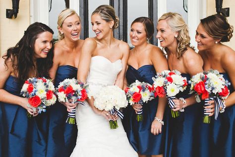 Red And Blue Wedding, Red White And Blue Wedding, Red White Blue Wedding, July 4th Wedding, White And Blue Wedding, Blue Wedding Ideas, Jersey Shore Wedding, Patriotic Wedding, Wedding Extras