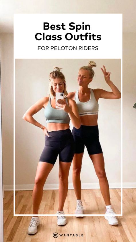 We rounded up the best spin class outfits, for whether you’re packing up your gym bag and heading to the studio or hopping on your Peloton to ride at home. Cute Spin Class Outfits, Spin Workout Outfits, Spin Outfits Women, Spin Outfit Workout, Cycling Class Outfit, Cycle Class Outfit, Indoor Cycling Outfit, Peloton Outfits, Spin Class Outfit